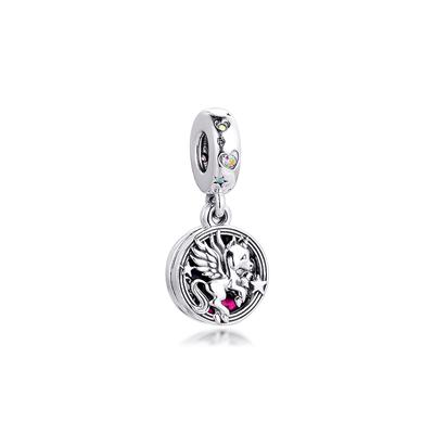 Fits Europe Bracelet 925 Sterling Silver Magical Unicorn Double Dangle Charms Beads DIY Fine Jewelry Making New