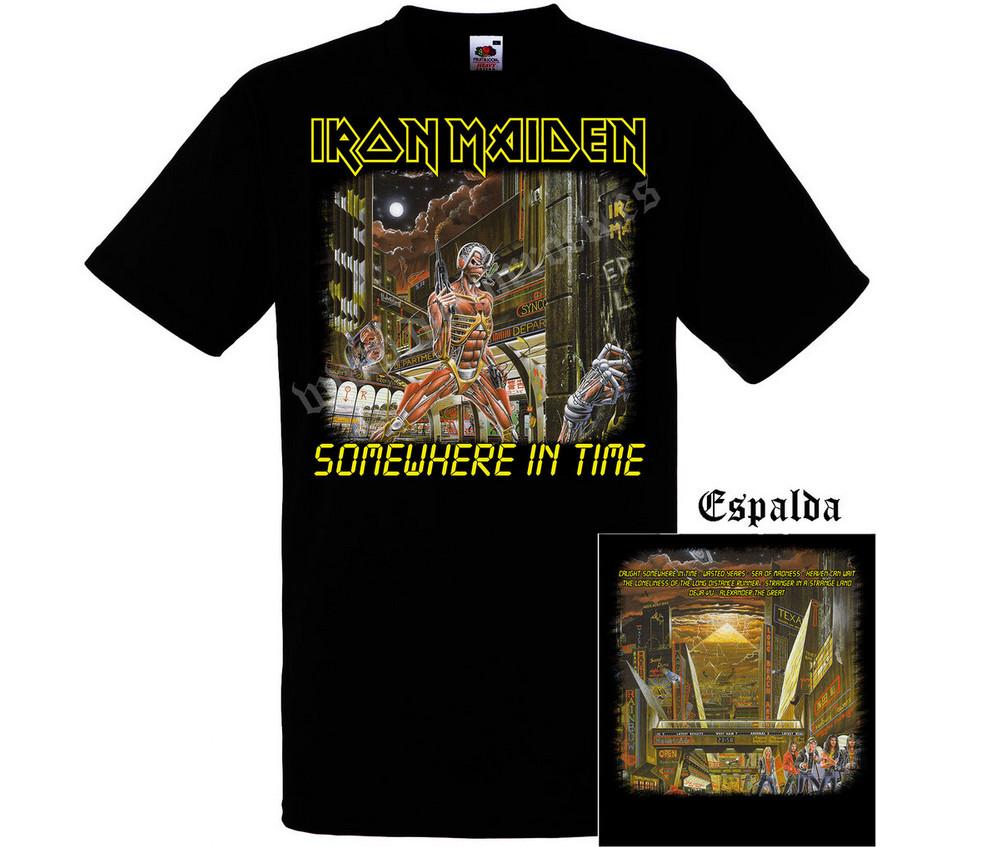 Camiseta Iron Maiden' Somewhere In Time Album Artwork - Iconic Heavy Metal Band