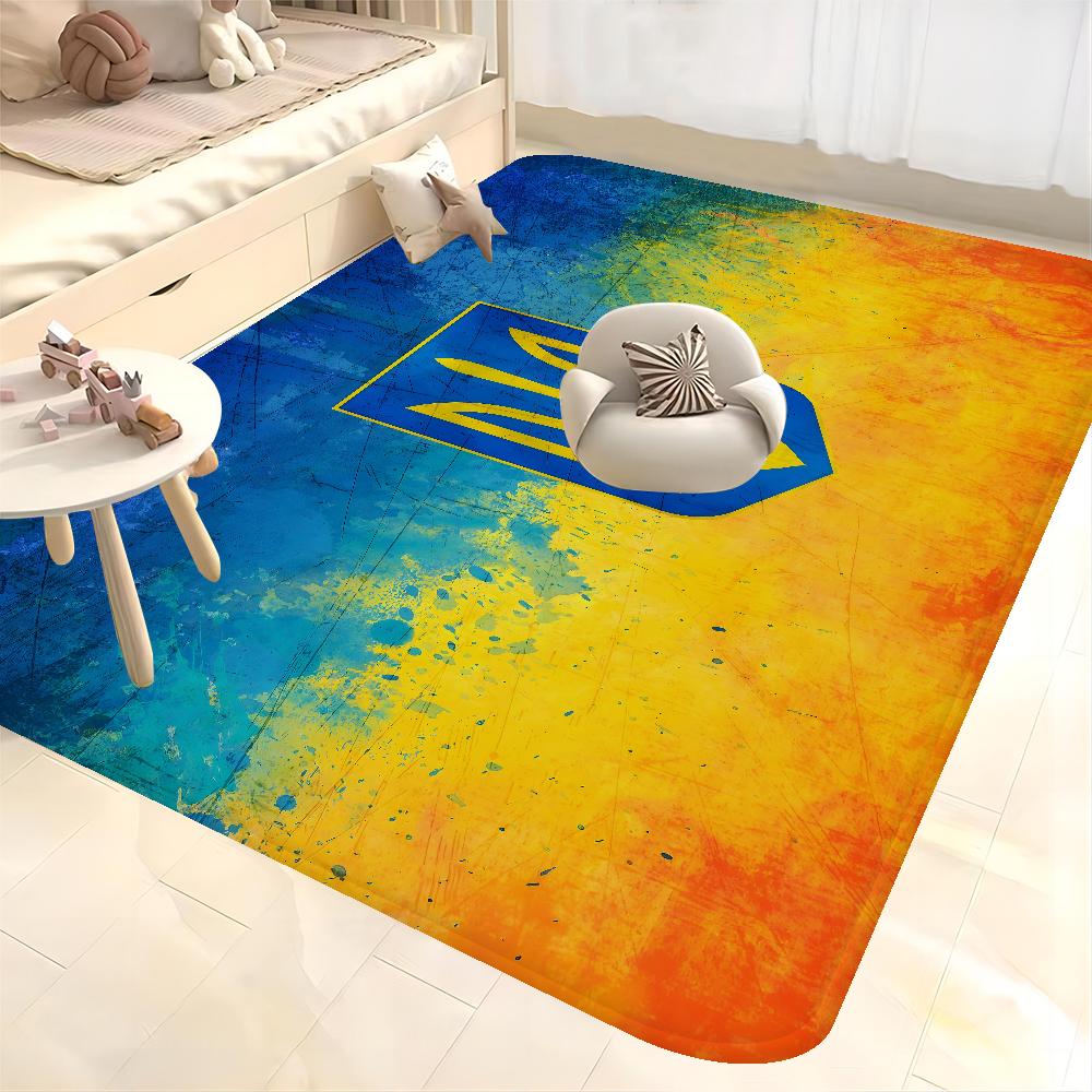 Ukraine Ukrainian Girl Flag Entrance Door Mat Nordic Style Bedroom Living Room Doormat Home Balcony Anti-Slip Modern Home Decor