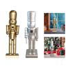 Christmas Nutcracker Figurine Christmas Gift Tabletop Ornament Decorative Statue for Entrance Desk Festival Living Room Party