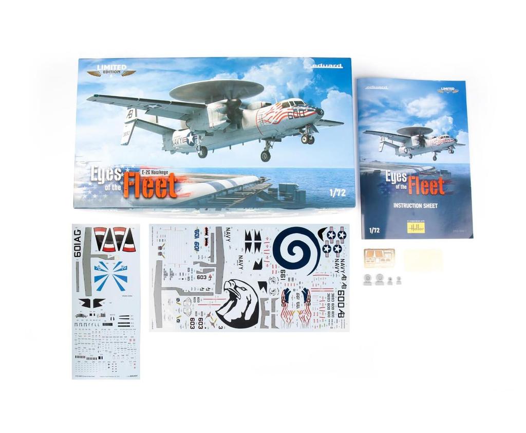Eduard 1/72 Limited Edition Eyes of the Fleet E-2C Hawkeye Plastic Model Kit EDU2153 (Airplane)