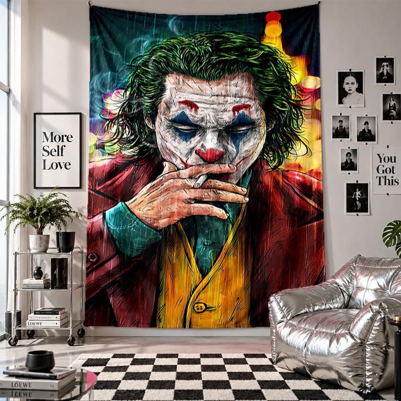 Wall TapestryJoker Art Hanging Cloth Decorative Background Cover for Room Decoration