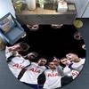 Tottenham Hotspur Player Pattern Round rug,Carpet Rug for Living Room Bedroom Playroom ,Non-slip Floor Mat,Holiday Gifts and Birthday Gifts.