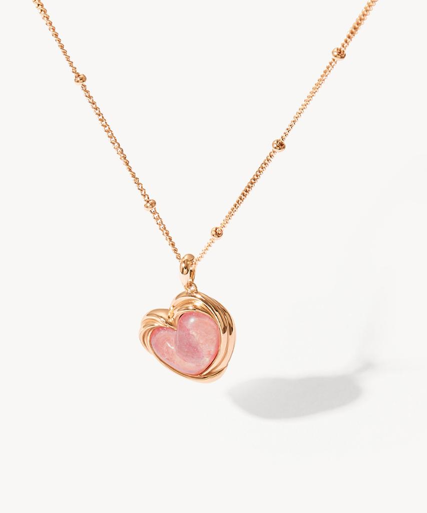 Lola Rose Cookie Heart Rhodonite Point Women'S Necklace