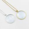 5-fach Vergrößerungsglas Lesebrille mit Kette Tragbarer Optischer Schmuck Lupe Anhänger Halsbrille Monokel Geschenk