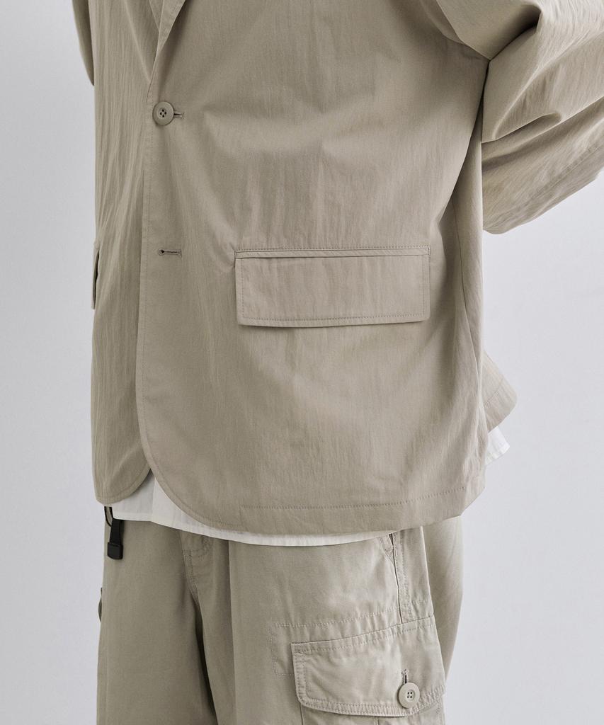 Musinsa Standard [City Leisure] Cn Loose Fit Blazer [Grayish Beige]