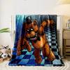 Freddy Fazbear Animatronic Blanket Bedroom Blanket for Livingroom Couch Lunch Break Soft Cozy Throw for Friend's Festival Gift