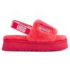 UGG DISCO Lammfell Stilvolle Sandale Damen Hibiskus Rosa 1112258-HSPK