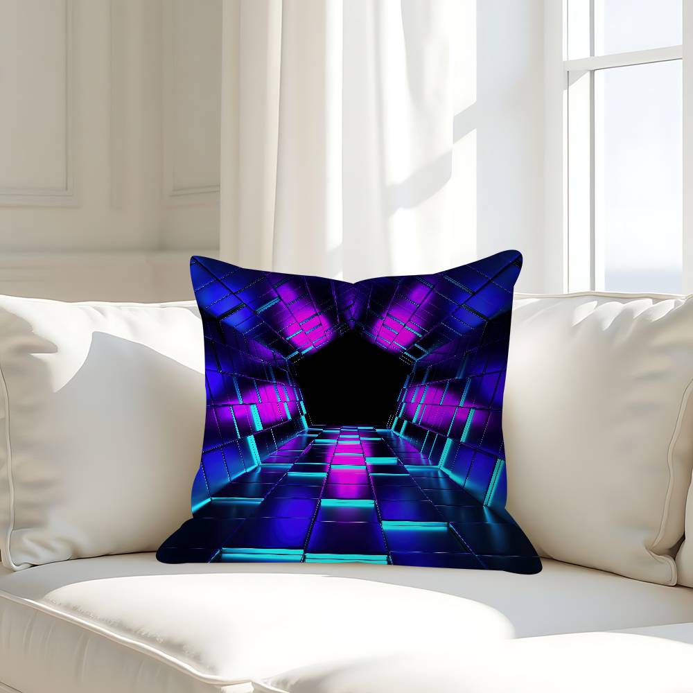 3D Visual Pillow Case Removable Washable Cushion Cover – All-Season Soft Linen