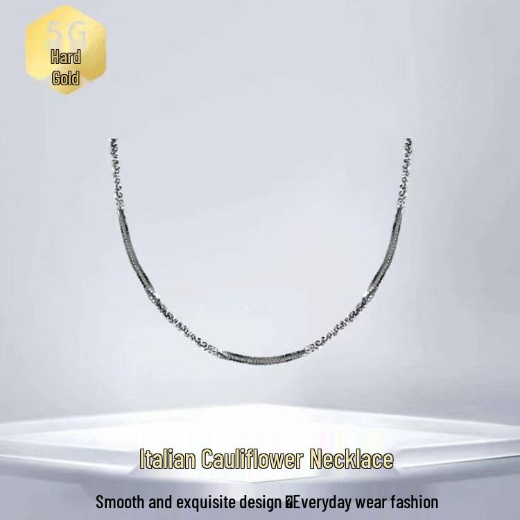 Italian 925 Sterling Silver Twisted Rope Chain Necklace for Women - Light Luxury Niche, 2024 Edition.