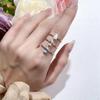 Vinregem 925 Sterling Silver 3EX VVS1 D Color Emerald Cut 4*6 MM 0.8CT Real Moissanite Diamonds Women Ring Wedding Party Fine Jewelry Gifts