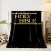 Holy Bible Text Blanket  Printed Blanket for Living Room Bed Couch Lunch Break Soft Cozy Blanket for Friend's Festival Gift