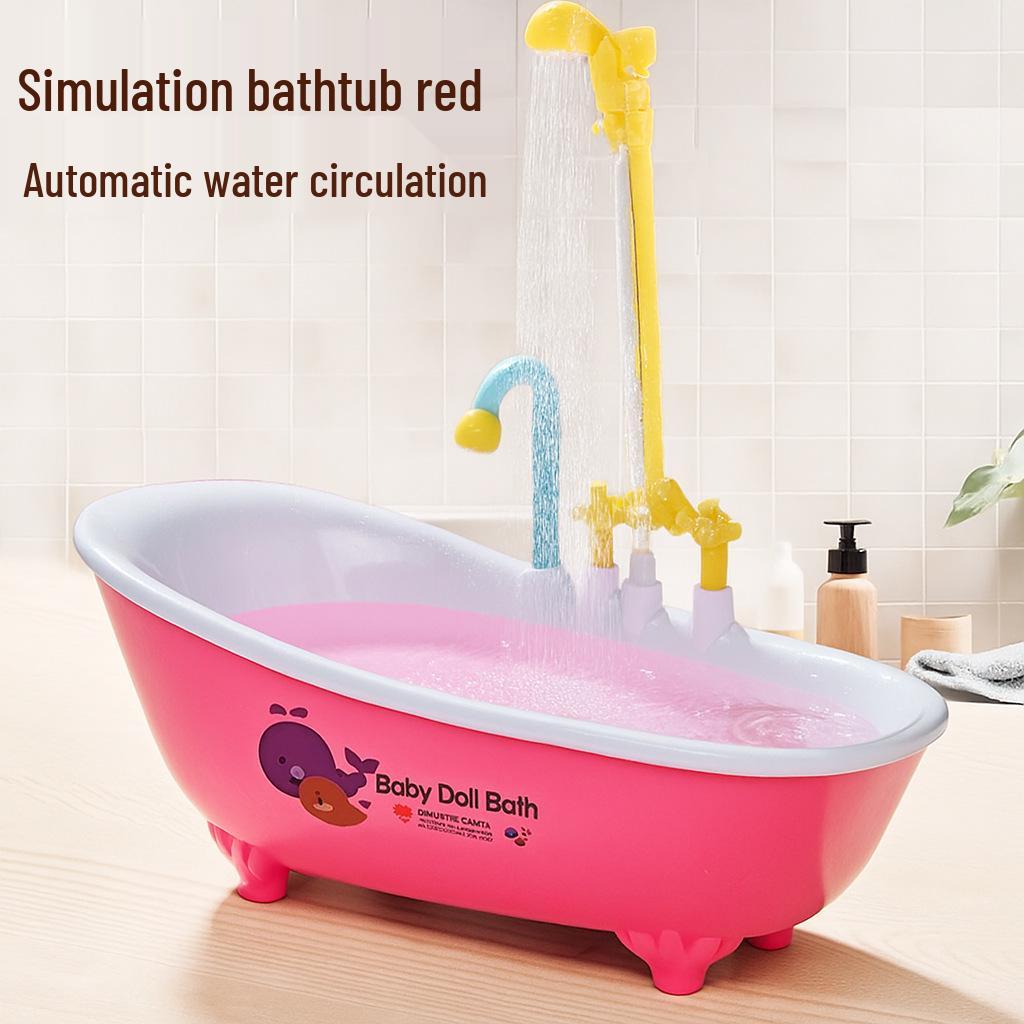 Cross-Border Baby Bath Play Set: Automatic Circulating Water Toys for Bath, Pretend Play, Pet Birds, and Parrots.