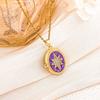 Inlaid Rhinestones Photo Locket Pendant Necklace Openable Gold Clavicle Chain  Birthday Gift