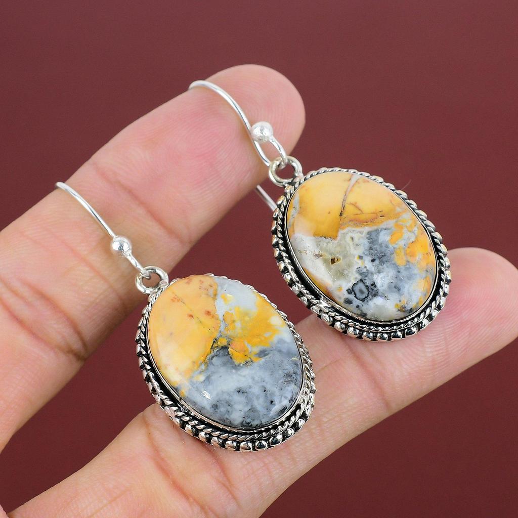 Maligano Jasper Earring Vintage Earrings Awesome Gemstone Jewelry 925 Sterling Silver Earring Handmade Earring Silver Jewelry Gifts For Mom