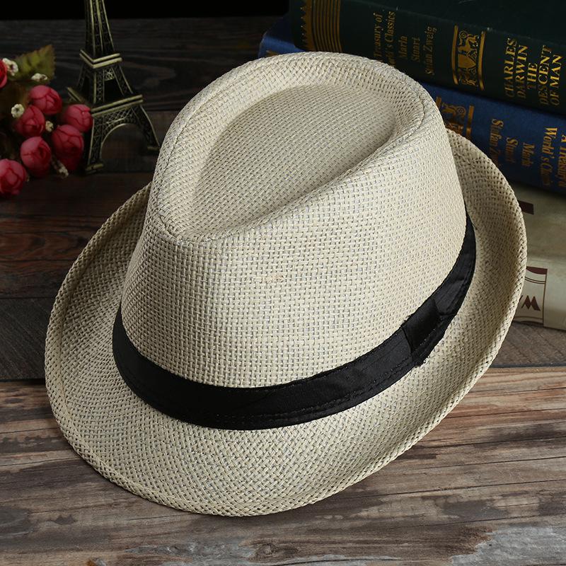 

JYL TS DIY Western Cowboy Hat Outdoor Fishing Sun Protection Felt Ribbonbeige_Adult58CM ущільнення коричневий колір