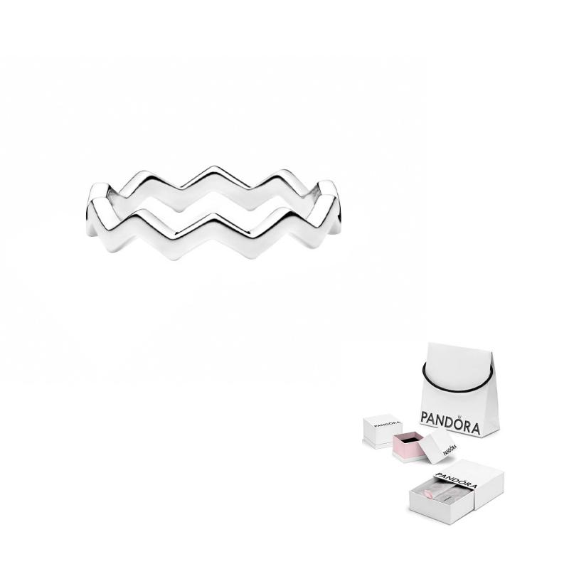 Pandora Klassischer Zickzack-Ring aus 925er Silber für Damen 197752