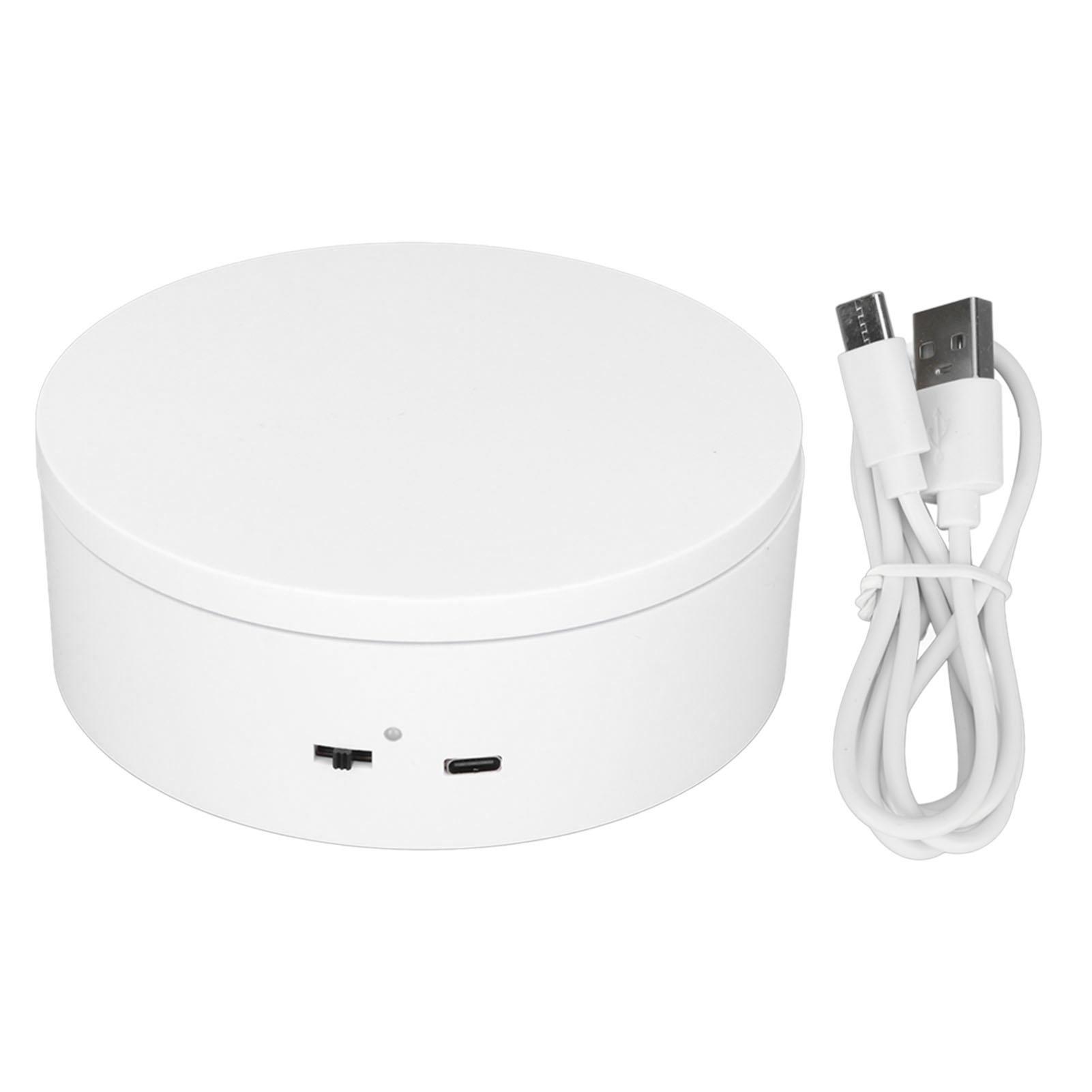 

Вращающаяся подставка для дисплея 360 градусов Моторизованная вращающаяся подставка-вертушка для маленьких изделий Diameter 13cm/5.1in