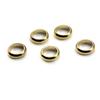 50Pcs 1/2/3/4/5/6/8mm Stainless Steel Gold Tone Ring Spacer Beads Big Hole Stopper Beads Charm for DIY Bracelet Jewelry Making