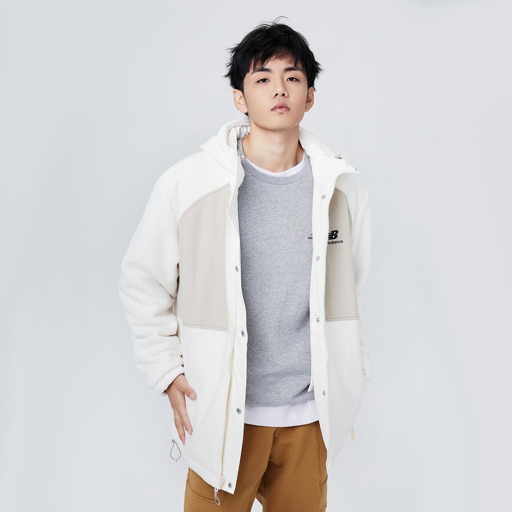 New Balance Hooded Casual Jacket Couple Style White Unisex AMJ13383-MSU