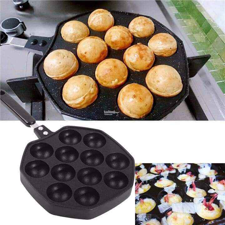 Takoyaki Pan 14 holes gas stove ready non-stick