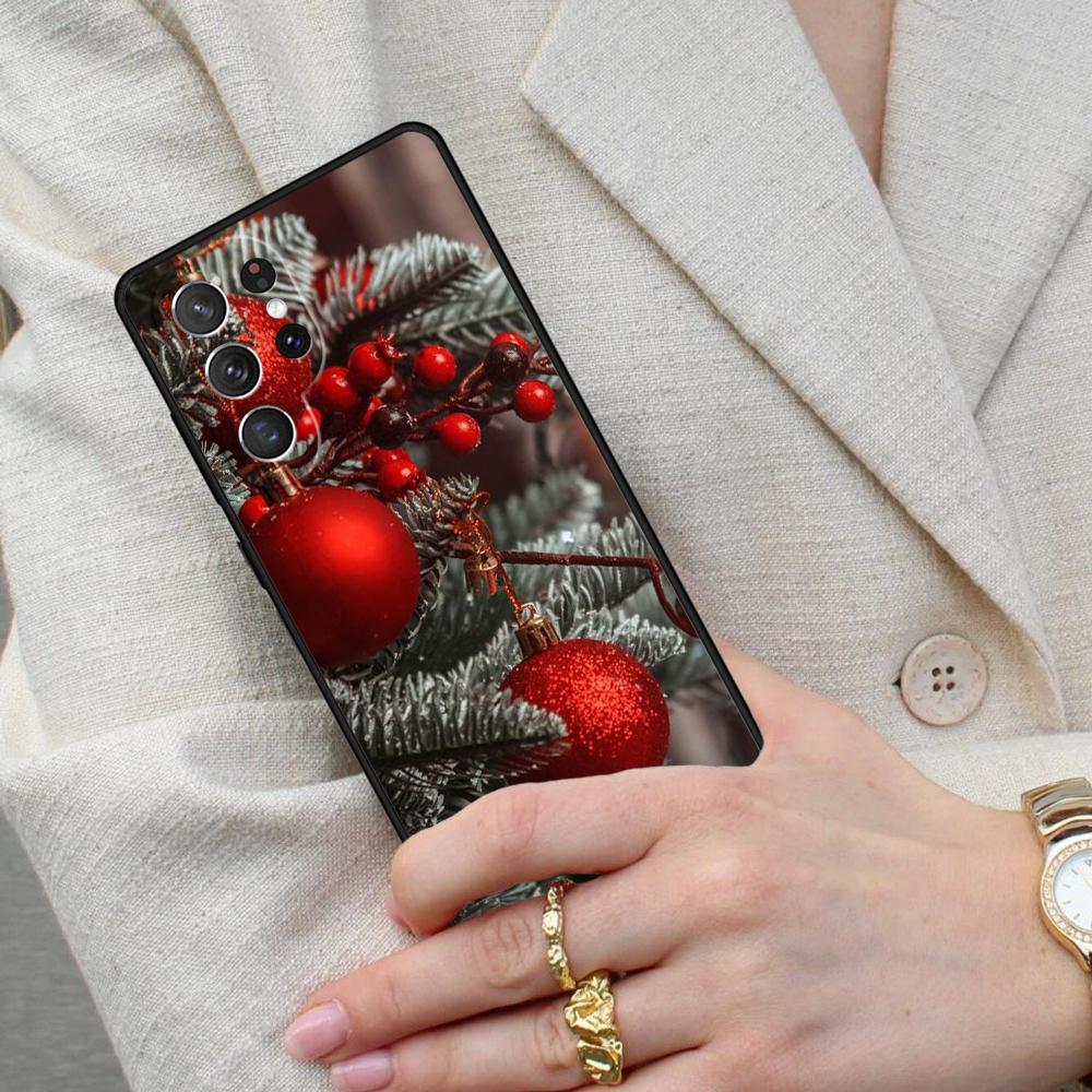 Christmas Tree New Year Art Cell Phone Case for Samsung Galaxy S26 Ultra S25 S24 S23 S22 S21 S20 Note10 Cover