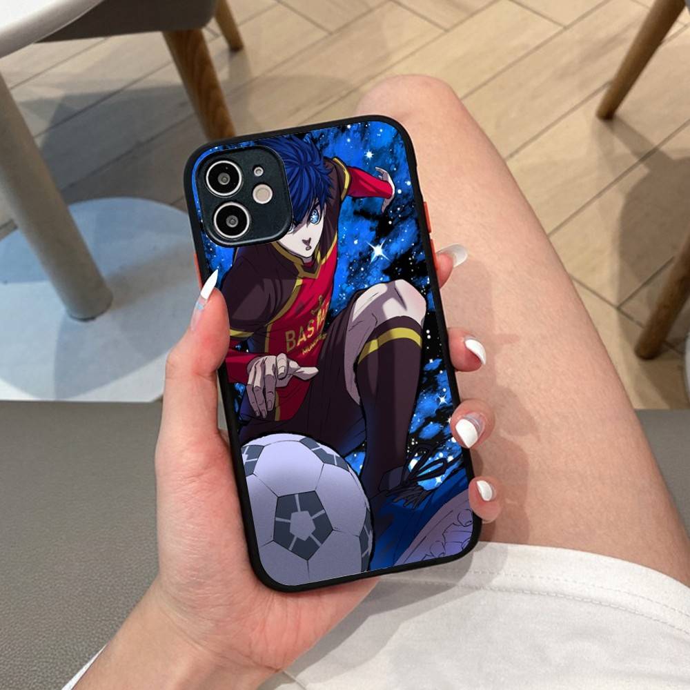 

Japan Anime B-Blue Lock Phone Case For IPhone 16 15 14 13 12 11 Pro Max XS Max X Plus Matte Shockproof Cover iphone Xs Max