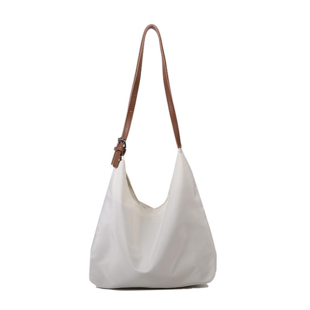 

Solid Color Pillow Shoulder Bag Pillow Bag Tote Bag Fashion PU Dumpling Bag Girls/Female белый