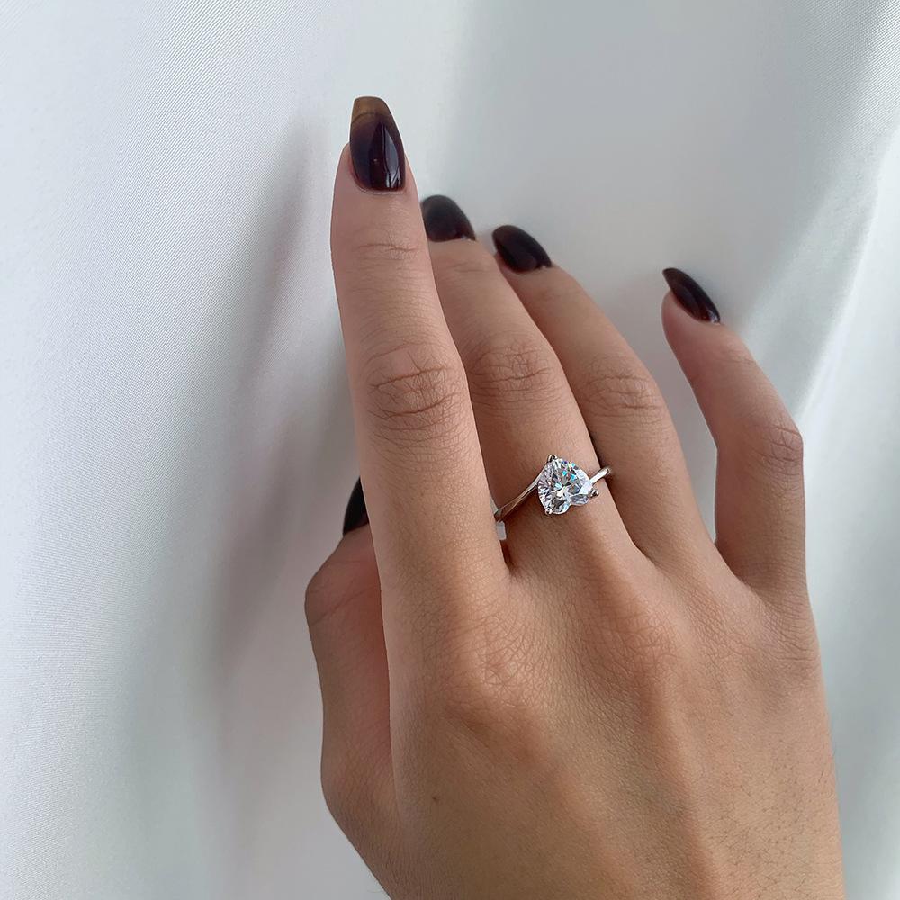 Tancise – bague classique en argent Sterling 925 et Zircon pour femmes, bijoux pour dames, cadeau de fête de promesse de mariage