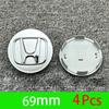 4Pcs Car Emblem Wheel Center Hub Cap Accessories For Honda Civic FIT Accord Prelude CRV 5th City CRZ CRX Jazz HRV Pilot Odyssey EFTXY1