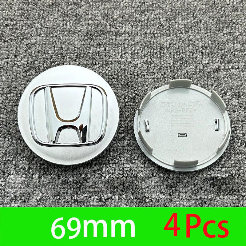 4Pcs Car Emblem Wheel Center Hub Cap Accessories For Honda Civic FIT Accord Prelude CRV 5th City CRZ CRX Jazz HRV Pilot Odyssey EFTXY1