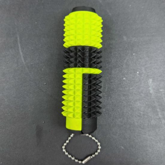5-in-1 Spiked Roller Toy 3D Printed Spiky Pain Stim Keychain Pocket Mini Sensory Fidget Toy for Anxiety Stress Relief