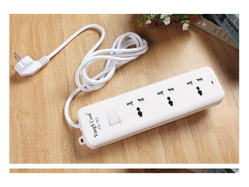 Multi-Standard Power Strip with USB: EU, US, DE, UK, Thai Compatibility