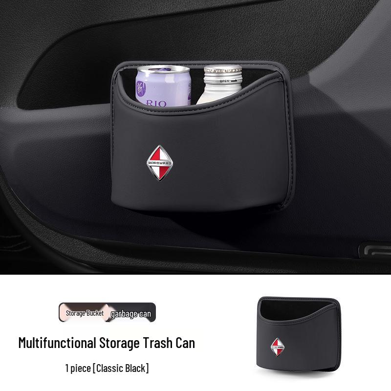 Borgward Logo Multi-functional Car Trash Can and Hanging Storage Bin