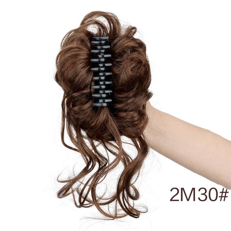 Synthetic Fluffy Short Ponytail Claw Clip Wig Ponytail Extensions Curly Ponytail Ladies Hair Clip for Women