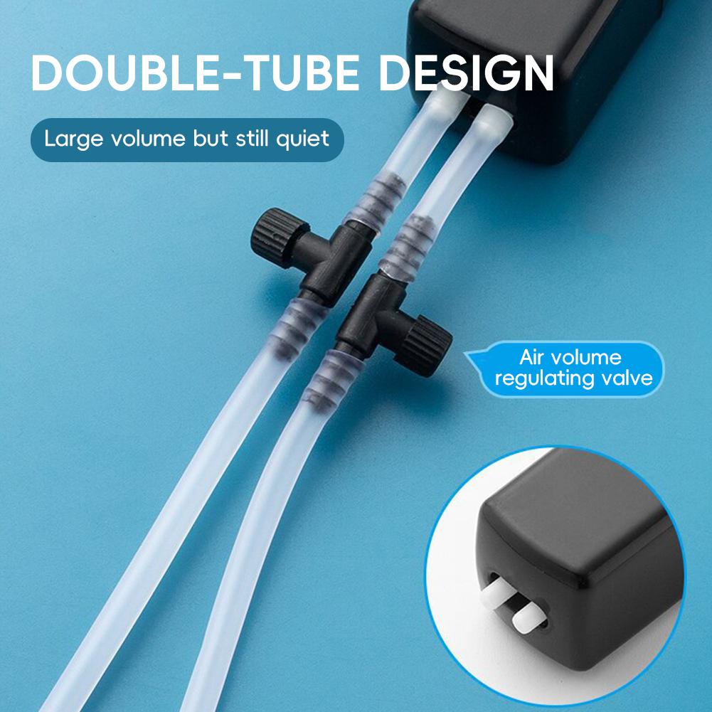 USB-syrepump för akvarium Tyst Mini-syrebubbelpump Bärbar syrepump för fiske
