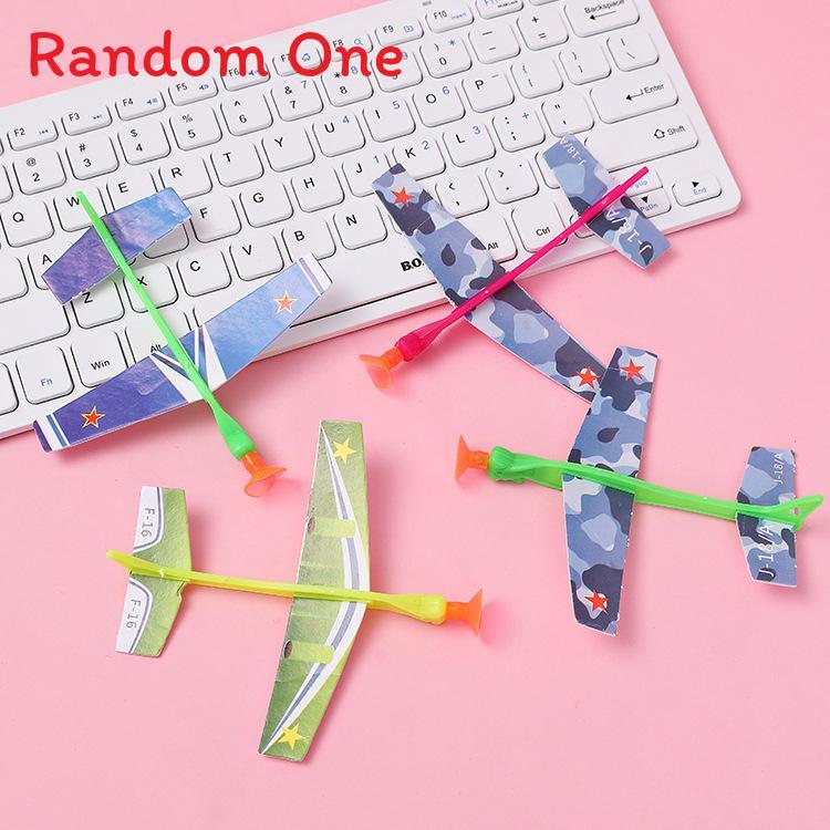 Launching Plastic Airplane Toy With Pull String Action For Parent Play Child