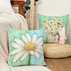 Daisy - Themed Inspirational PillowcaseBedroom Living Room Sofa Home Decor Polyester Cushion Cover with Zipper