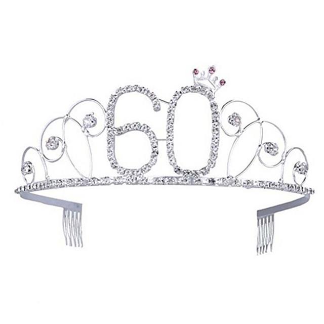 Women 16 -100year Birthday Party Princess Crystal Rhinestone Hair Tiara Stu Wedding Bridal Crown Headband Hair Accessories