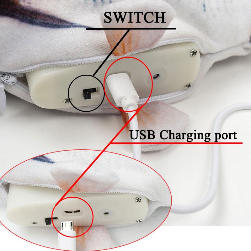 Baby Elektrisches Fischspielzeug Plüsch Simulation Tier Elektrische Schaukel Fisch Beruhigen Katze Haustier Spielzeug für Kinder Erwachsene Geburtstag Weihnachtsgeschenk