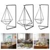 Artistic Metal Plant Holder Geometric Durability Iron Garden Shelf For Living Room Balcony Decoration