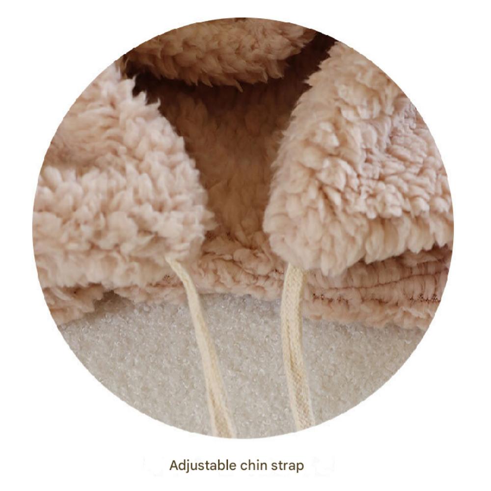 Vintermössa med teddyfleece-snodd för kvinna eller par