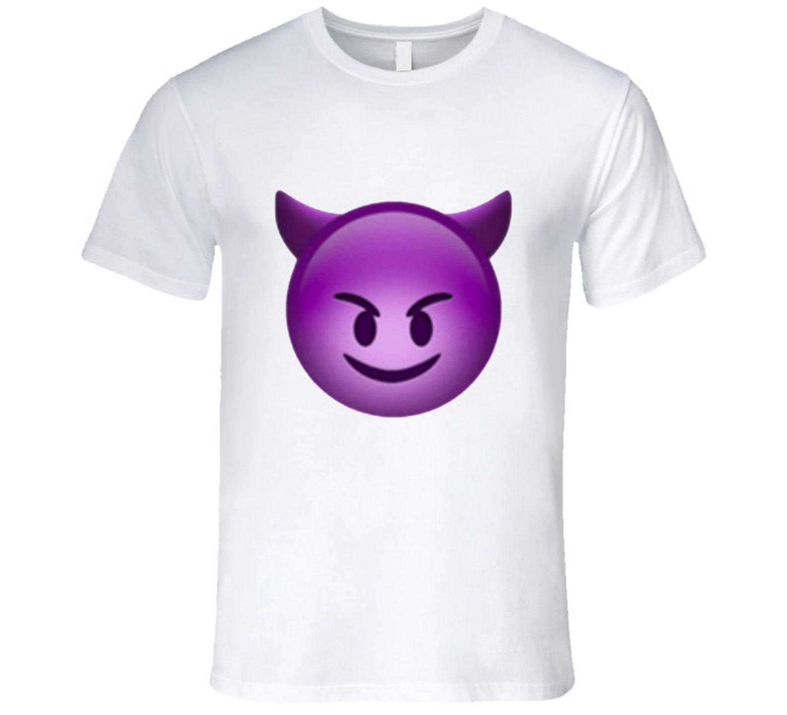 Purple Demon White T Shirt S