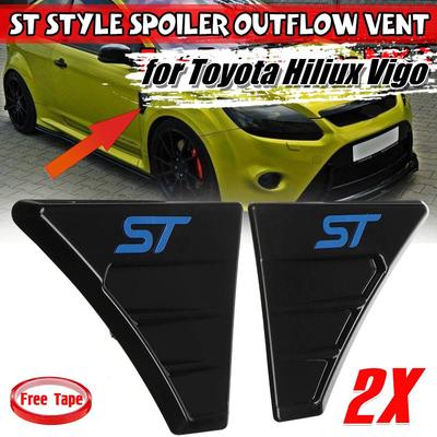 Styl ST Auto Boční křídlo Blatník Dveře Průtok vzduchu Gril Sací Větrací Ozdoba Boční Větrací Nálepka Dekorace blatníku Pro Ford For Focus MK3 ABS