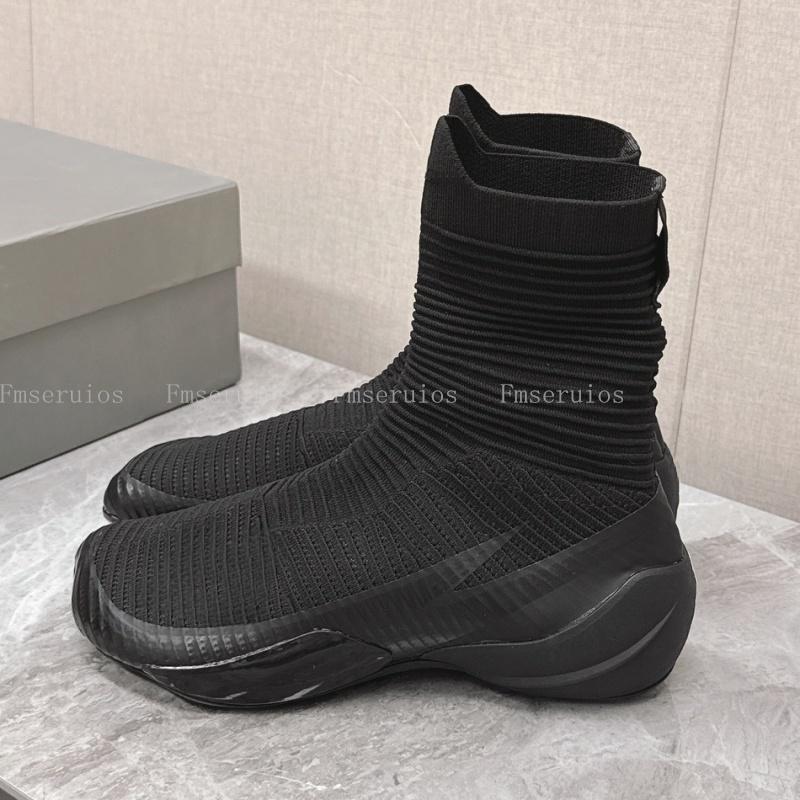 

Men Women Sneakers Fashion Neutral Knit Luxury Design High Top Shoes Top Quality Comfortable Casual Running Sports Shoes 45