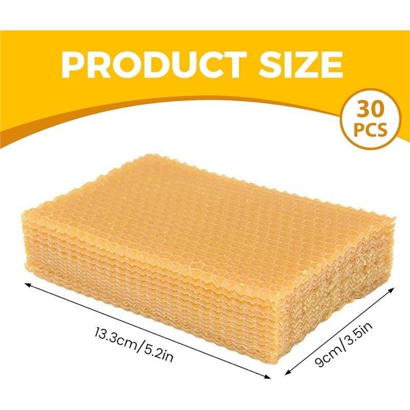 ABBP-For Kids Adults For Kids& Adults 100PCS Beeswax Sheets For Candle Making DIY Craft Supplies Eco-Friendly& Family-Friendly