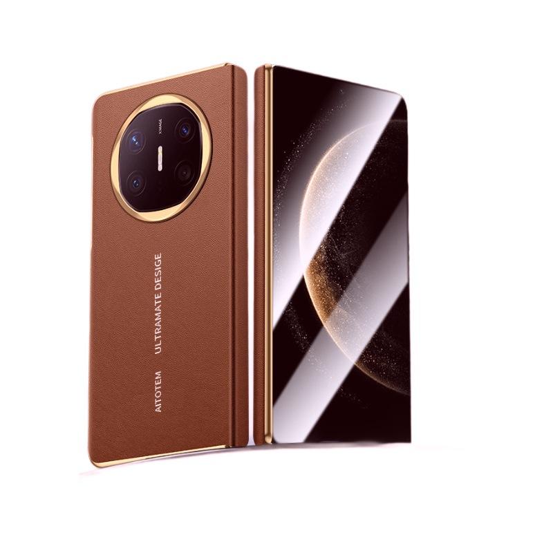 Suitable for Huawei Matex6 Phone Case, Napa Pattern Central Axis Hinge, Anti-drop, Instantly Transform Into An Extraordinary Master Business Leather