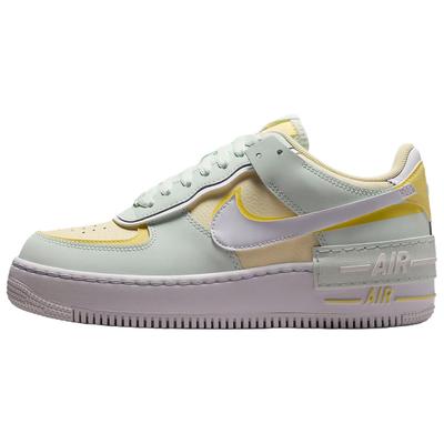 Air Force 1 Shadow Comfortable Versatile Low-Top Sneakers Women Sneakers Yellow White Green DZ1847-301