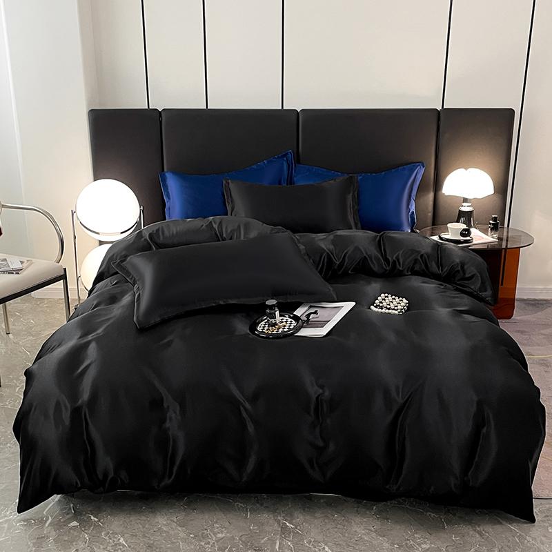 3 Piece Solid Color Premium Luxury Set, One Duvet Cover and a Pair of Pillowcases (no Padding), Suitable for the Bedroom