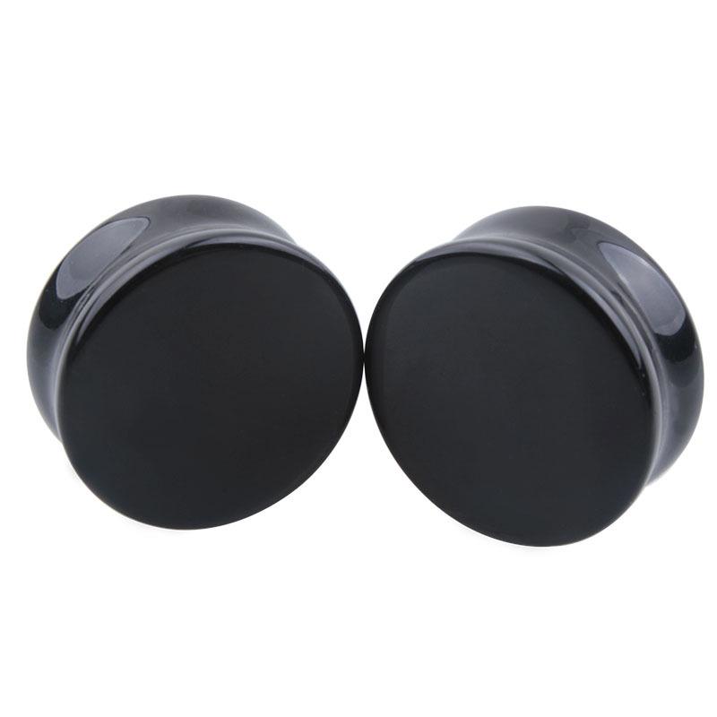 Obsidian Ear Expander: Exquisite Piercing Jewelry for Cartilage, 5-25mm